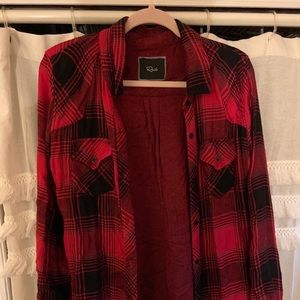 Red And black women’s flannel